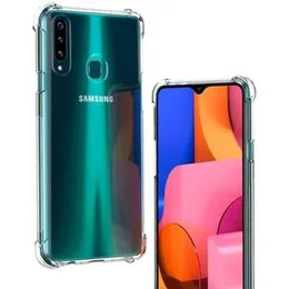 Samsung Galaxy A20s Soft Silicone TPU Case with anti-shock protection hardy edges fully transparent cover bumper case For Samsung Galaxy A20s