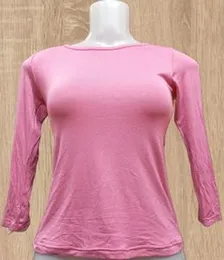Casual Wear Full Sleeve Women Boat Neck T-shirt