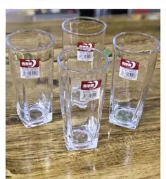 Red Cherry Glass Set 255ml – 6 Pieces Stylish Drinking Glasses