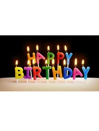 Happy birthday candle