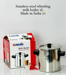 Stainless Steel Whistling Milk Boiler – Durable & Efficient | Multiple Sizes | Kitchen Essential