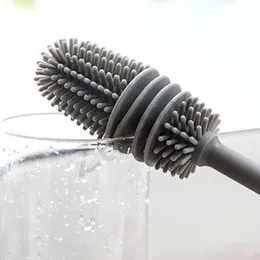 long bottle cleaning brush for washing water bottle, narrow neck containers, hydro flask, vacuum sports bottle, vase and glassware