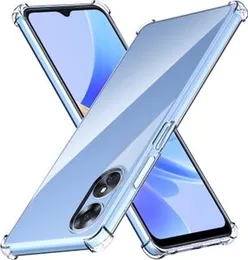 Luxury Bumper Transparent back cover for OPPO A17
