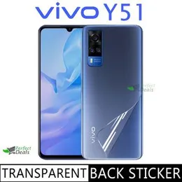 Clear Slim Carbon fibre Phone Transparent protective Mobile Back Sticker For Vivo Y51