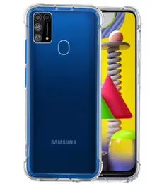 Samsung Galaxy M31 Shockproof Bumper Ultra Clear Slim Anti-Slip Grip Soft Flexible Back Cover