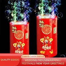 Fireworks bubble machine for kids 10 holes automatic bubbles marker toys with lights and sounds