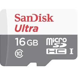 SanDisk Ultra microSDXC 100MB/s UHS-I Memory Card with Adaptor (16GB)