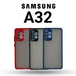 Gingle Jingle Series Samsung Galaxy A32 Anti-Knock Armor Protective Cover Translucent Matte Hard Phone Case
