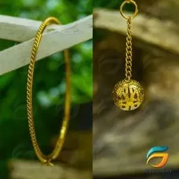 Gold plated bangles  Dull Gold  Stylish Full Set Bangles With Hanging  Crystal Tassel  Bangle Set For Ladies.