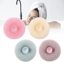 Exfoliating Shower Brush with Suction Cup – Super Soft Bath Sponge & Body Scrubber for Deep Cleaning & Massage Body scrub