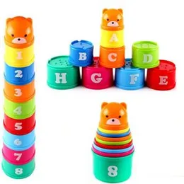 Baby Rainbow Stacker - Educational Stacking Cup Kids Toy (9 Pcs)