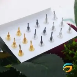 New Paper Card Zircon Earrings All-match 12 Pairs Of Pearl Card Earrings.