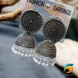 Silver Jimikki Earrings With White Pearl Fashion Earrings For Women