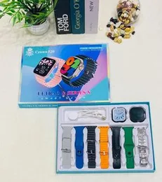 CROWN 520 2+1 7IN1 Smart Watch – 2.1" Full HD Touchscreen, Wireless Charging & Multi-Strap Options