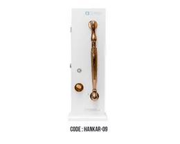 DOOR PULL HANDLE COMPLETE WITH LOCK BODY,CYLINDER KAREKO KA17-212 MAB / BL LP9822 330MM