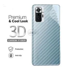 Carbon Fibre Transparent Back Sticker For Xiaomi Redmi Note 10 Pro 4G