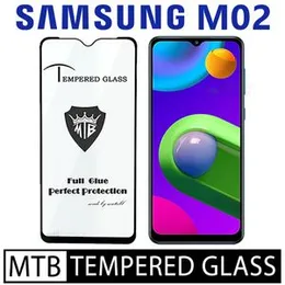 Samsung Galaxy M02 Branded MTB High Quality Screen Protector Full Glue 9D MTB tempered Glass for Samsung Galaxy M02