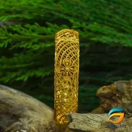 Gold Plated Net Design  Bollywood Desire Perfectly Hand Peeled Metal Etching Mesh Cut Work Exotic  Bangle Bracelets in Gold Tone for Women..