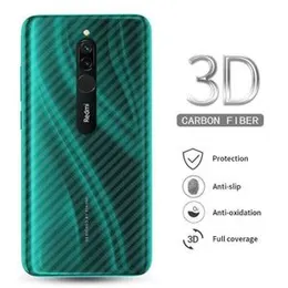 Carbon fiber Transparent back sticker for Redmi 8