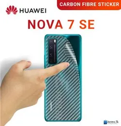 Carbon Fibre back stickerFor Huawei Nova 7se