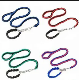 Dog Leash with Adjustable Collar Dog Leash for Walking, Running, Hiking, Nylon Rope Braided Dog Training Leash