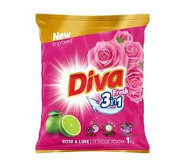Diva Fresh Rose & Lime Detergent Powder 1kg