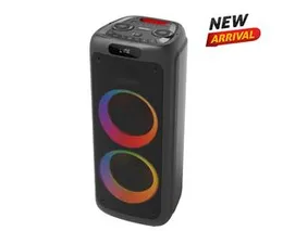 Innovex Party Speaker 15,000 PMPO ,100W RMS Power , 2×10″ Subwoofer with Tweeter with damro warrenty