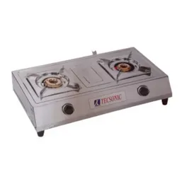 Tecsonic TSGS-219 Stainless Steel 2 Burner Gas Stove