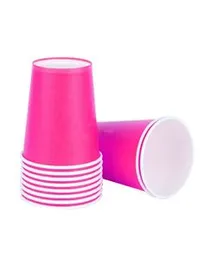 Plain Multi Colour 200ml Paper Cup Birthday Party Decorations 10 Pcs