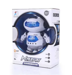 Naughty Dancing Robot Toy with 3D Lights and Music 360 Degree Rotating Kids Toy