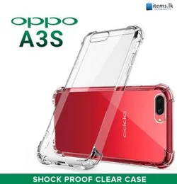 Thickbaloon ShockProof Transperent Soft Back Cover For Oppo A3s