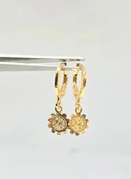 SUNFLOWER  EARRINGS GOLD PLATED Dubai mini gypsy