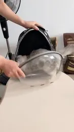 Cat Backpack Carrier, Pet Cat Carrier with Ventilated Design for Carrying Puppy Cats, Pet Carrier Backpack for Traveling/Hiking/Camping/Outdoors Airli