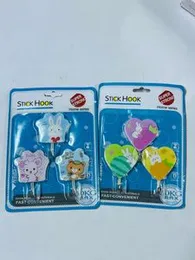 Cartoon Wall Hooks Multipurpose Strong Wall Sticker Hooks Wall Hook Holder Door Hanger Any ( 1 Pack/3 PCS)