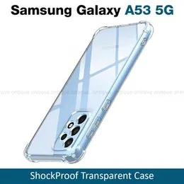 Samsung Galaxy A53 5g Transparent Shockproof ThickBallon Case - Clear TPU Bumper Case For Galaxy A53 5g Back Cover Premium Quality Anti Shock Airbag P