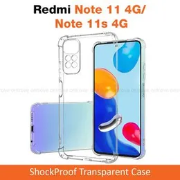 Redmi Note 11/ Note 11s Transparent Shockproof ThickBallon Case - Clear TPU Bumper Case For Redmi 11 4G/ Note 11s 4G Back Cover