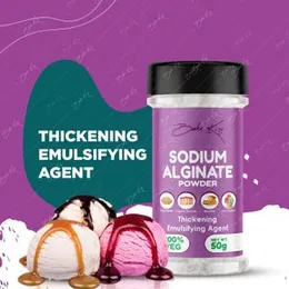 AKE KING Sodium Alginate 50gm for Stabilizer, Thickening and Binding Agent