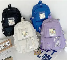 Japanese Girls Aesthetic Backpack Cute School Bags for Student Teens Girls Pockets Kawaii Women Laptop Backpack Harajuku Mochila