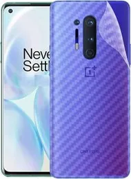 Ultra Thin Clear Slim Fit Transparent Carbon Fiber Film Phone Case Wrap 3D Cut Matte Back Sticker Back Screen Protector For ONE PLUS 8/ONE PLUS 8 PRO/