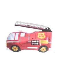 24.2" x 31.5" Foil Fire Truck Vehicle Balloon Happy Birthday Party