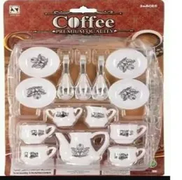 Coffee Set Toys Made of Plastic Pretend Kitchen Play Set for Kids
