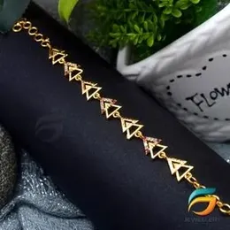 Gold plated Stylish Arrow Bracelet Light Weight Bracelet For Women.