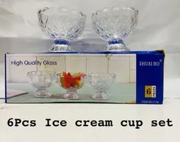 6pcs Ice cream Glassware set