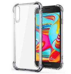 ANS Samsung Galaxy A2 Core Soft Silicone TPU Case with anti-shock protection hardy edges fully transparent cover bumper case For Samsung Galaxy A2 Cor