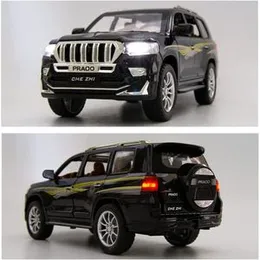 Die Cast Toyota Prado Model Car (1:24 Scale) - Toyota Prado SUV Jeep with Lights, Sounds & Pull Back Option