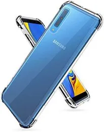 Samsung Galaxy A7 2018 Shockproof Silicone Phone Case Transparent Protection Back Cover