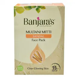 Banjara's Multani Mitti Sandal Face Pack Glowing Skin.