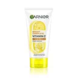 Garnier Skin Naturals Bright Complete Vitamin C Face Wash - Vitamin C Face Wash For Brighter and Glowing Skin - Daily Cleanser Suitable For all Skin T