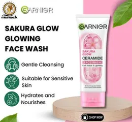 Garnier Sakura Glow Glowing Face Wash Facial Cleanser 100 ml (India)