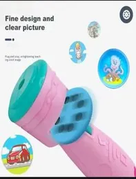 Flashlight Projector Baby Sleeping Story Book Torch Lamp Toy For Kids